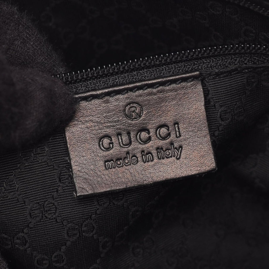 Gucci Handbag Sherry Line Black Green Red Canvas Leather Hand — view 4