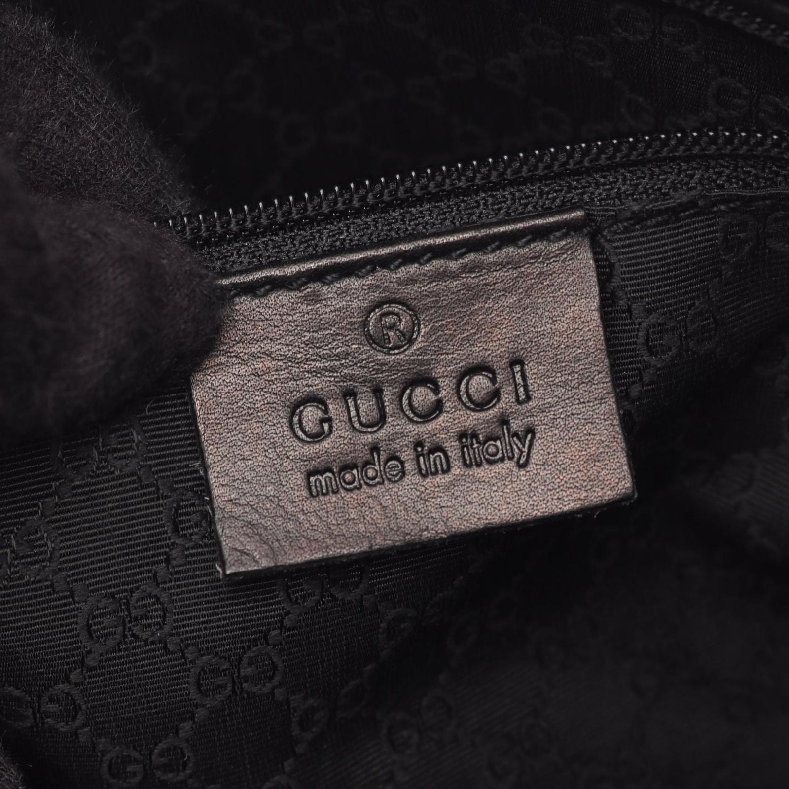 Gucci Handbag Sherry Line Black Green Red Canvas Leather Hand — view 4
