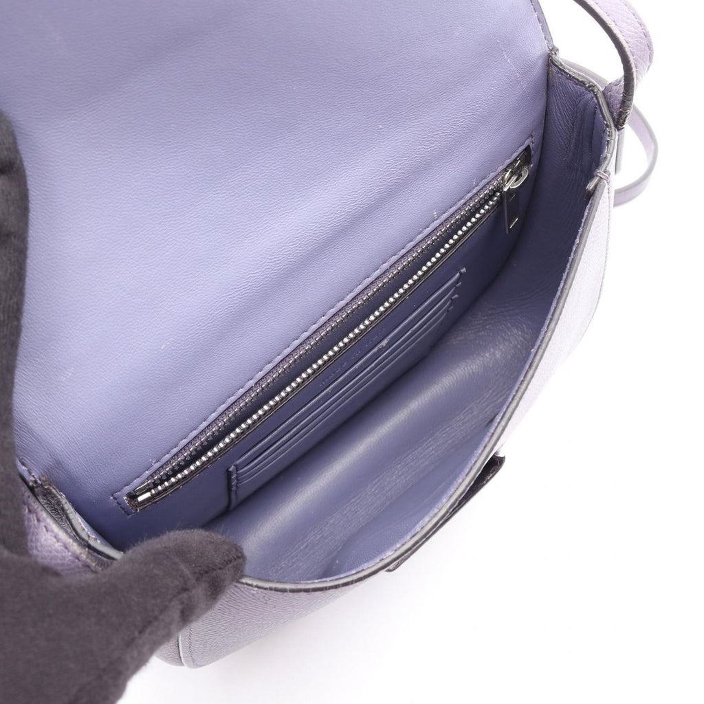 Celine Shoulder Bag Trotter Smo le Purple Leather — view 3