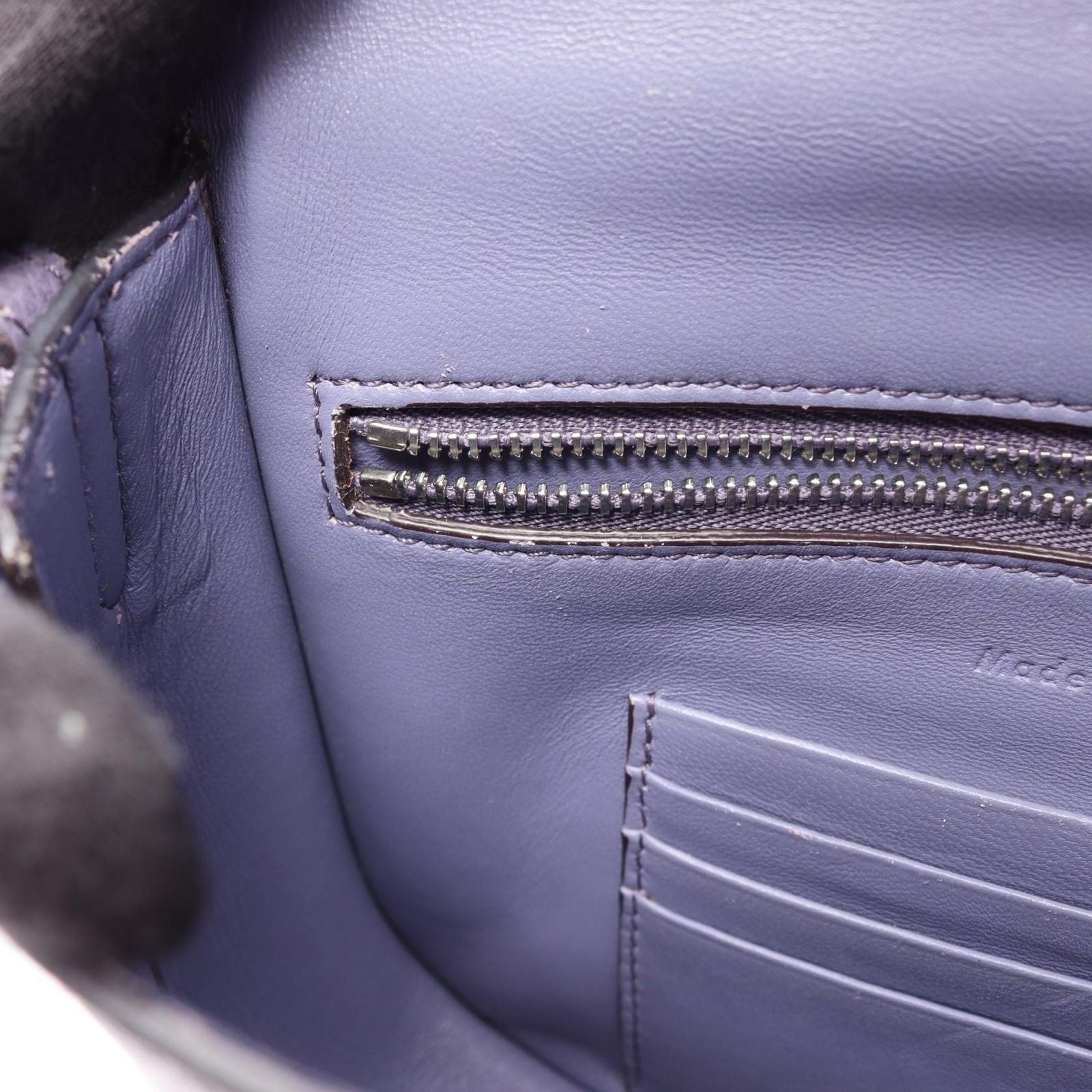 Celine Shoulder Bag Trotter Smo le Purple Leather — view 8