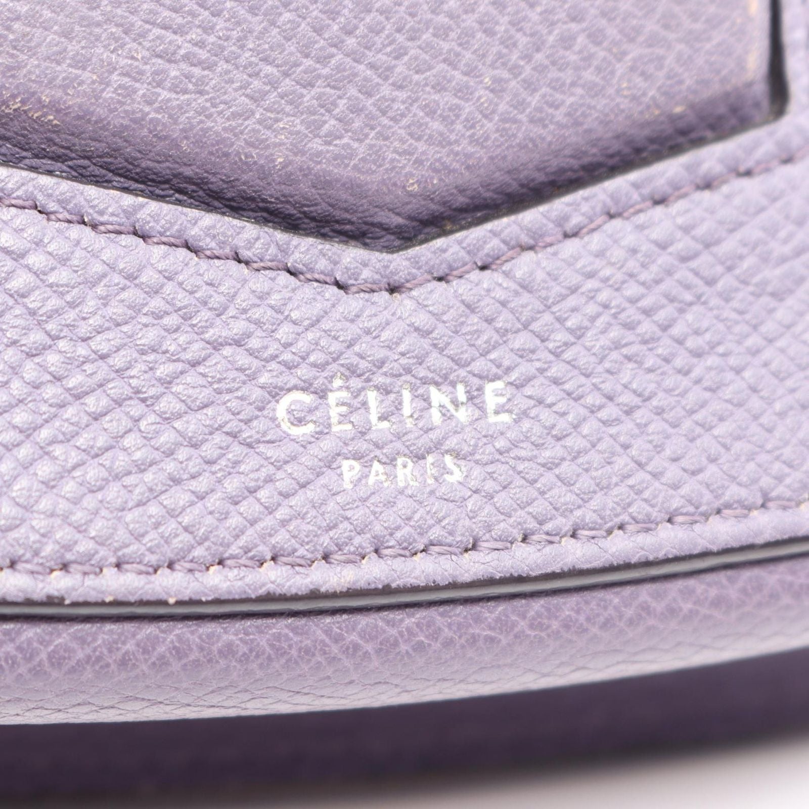 Celine Shoulder Bag Trotter Smo le Purple Leather — view 4