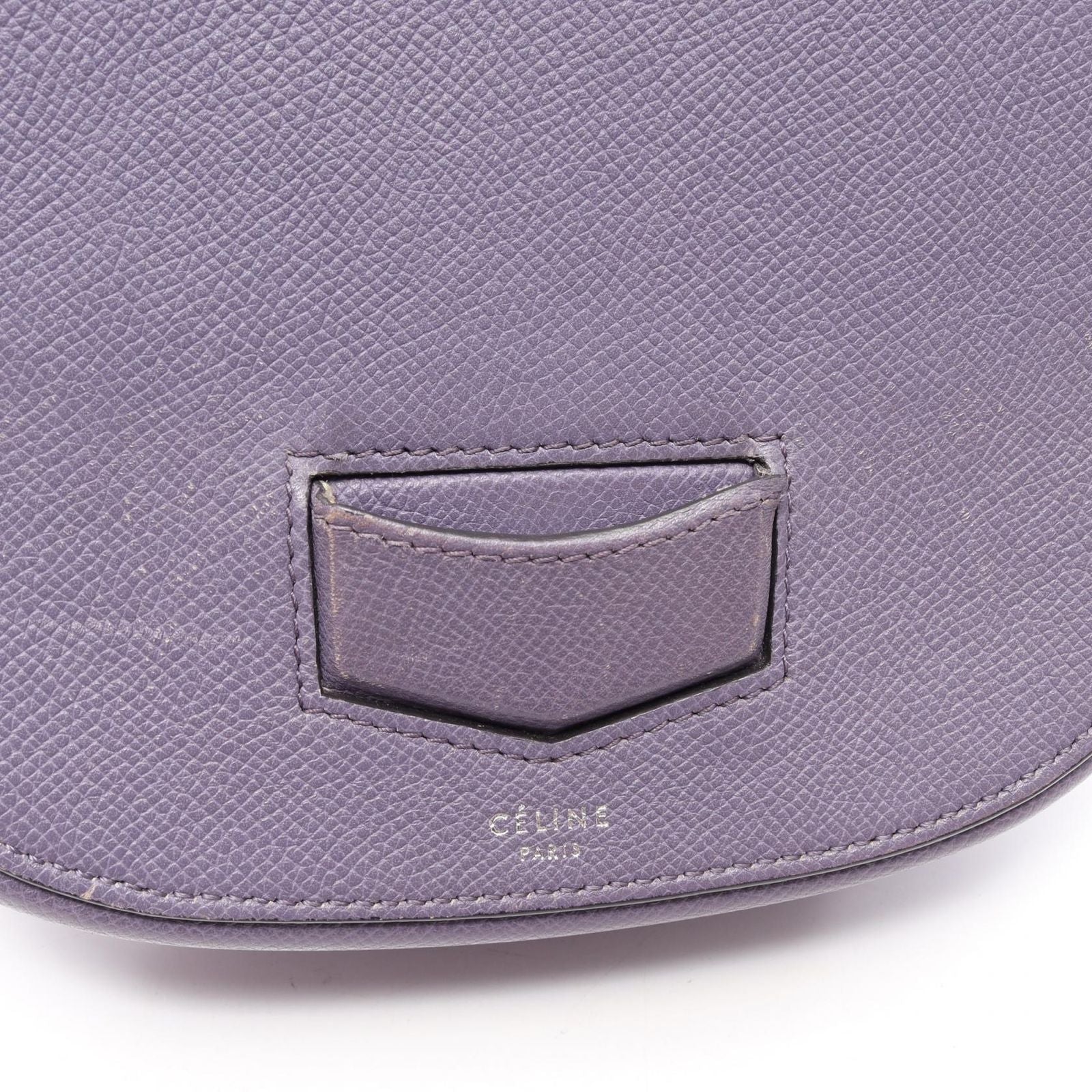 Celine Shoulder Bag Trotter Smo le Purple Leather — view 7
