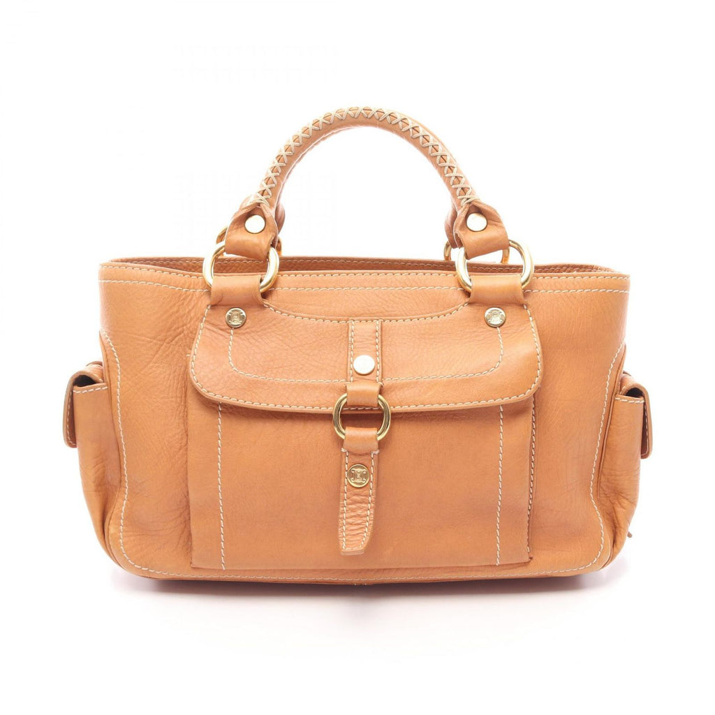 Celine Handbag Boogie Bag Brown Leather
