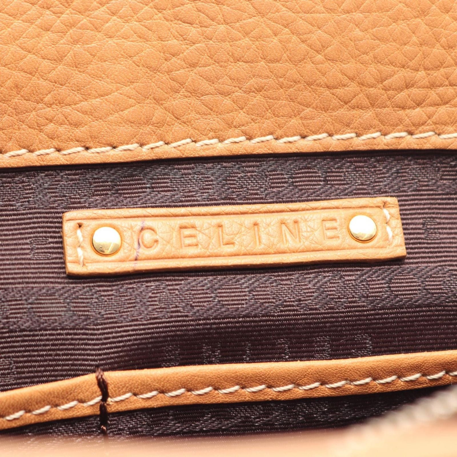 Celine Handbag Boogie Bag Brown Leather — view 4