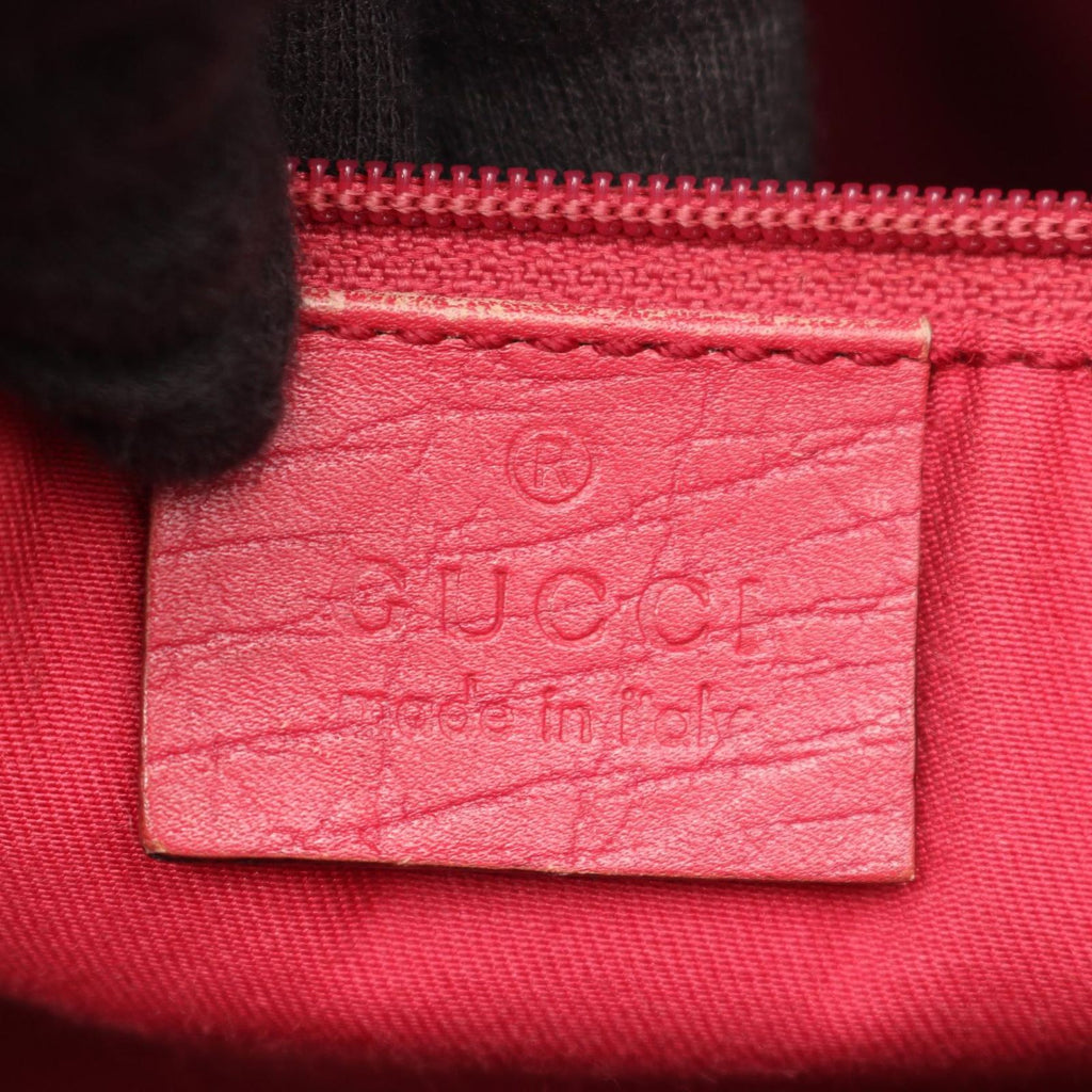 Gucci Tote GG Supreme Beige Pink Canvas Leather — view 4