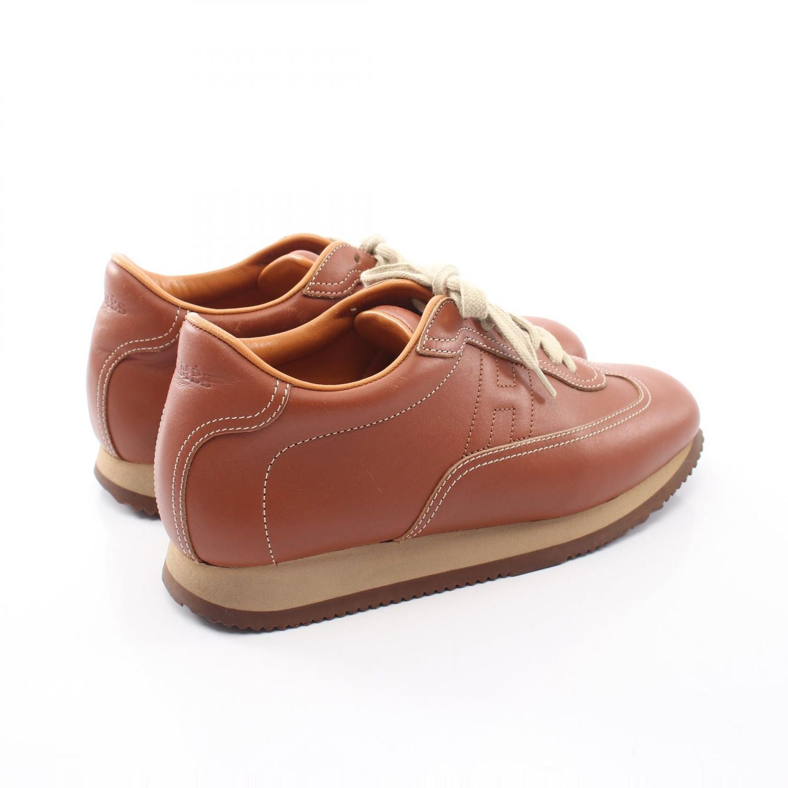 Hermes Sneakers Quick Brown Leather — view 2