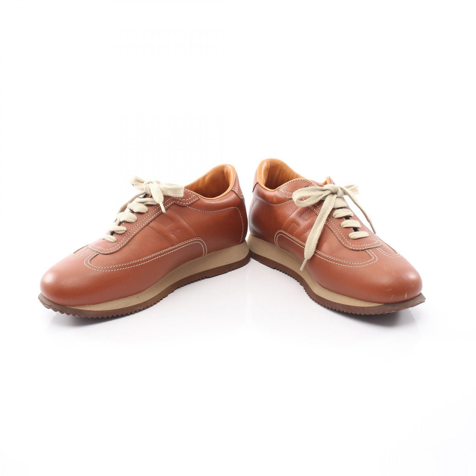 Hermes Sneakers Quick Brown Leather — view 3