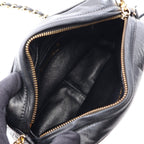 Chanel Shoulder Bag Quilted Tassel Black Lambskin Diamond Stitch Fringe Mini — view 3