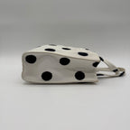 Prada Tote Dot Pattern Isetan Limited Canvas Shoulder Bag 2-Way White — view 4