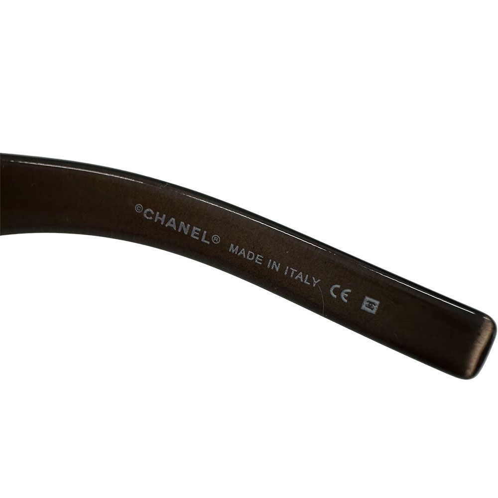 Chanel Sunglasses CC Logo Acetate Brown Eyewear — view 9