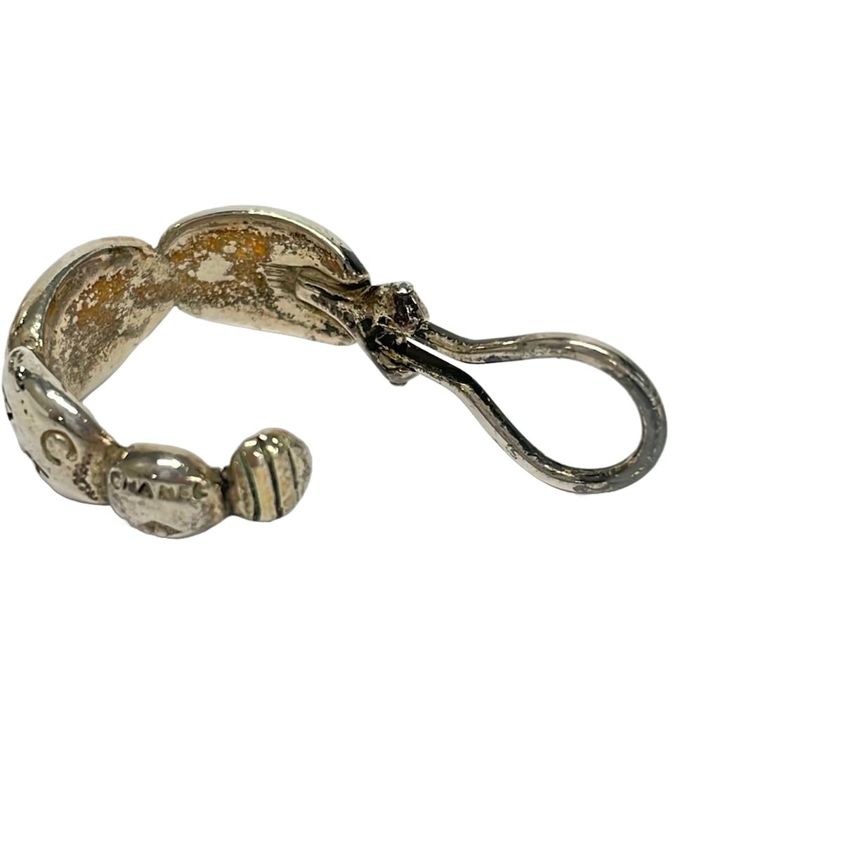Chanel Earrings Silver — view 4