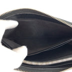 Gucci GG Metal Black Silver Leather Wallet Wrist — view 5