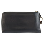 Gucci GG Metal Black Silver Leather Wallet Wrist — view 2