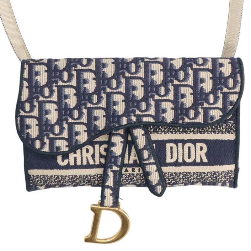 Dior Oblique Saddle Slim Shoulder
