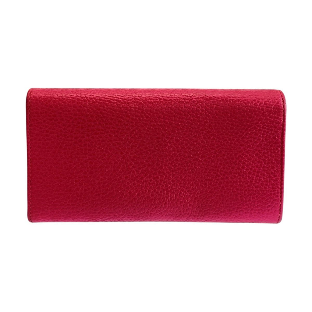 Gucci GG Marmont Continental Wallet Pink Leather — view 2