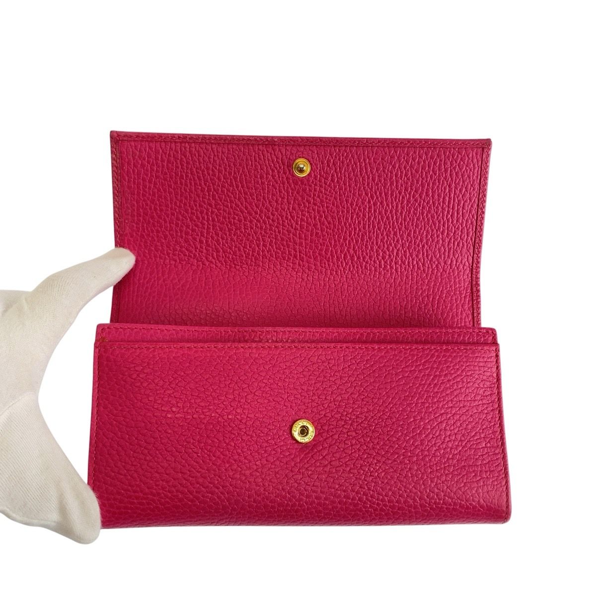 Gucci GG Marmont Continental Wallet Pink Leather — view 6