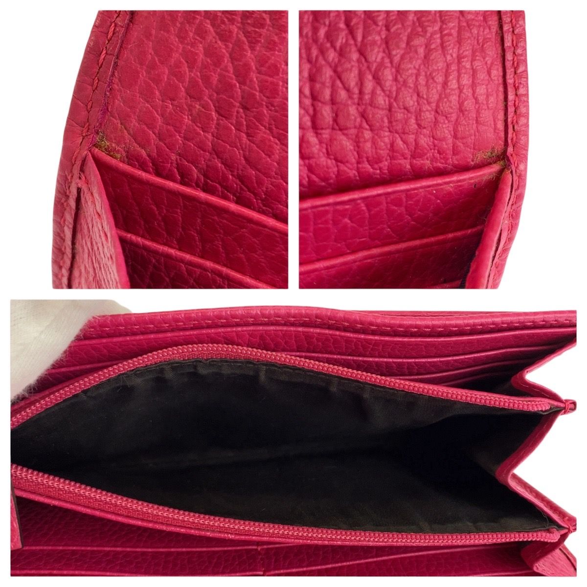 Gucci GG Marmont Continental Wallet Pink Leather — view 8
