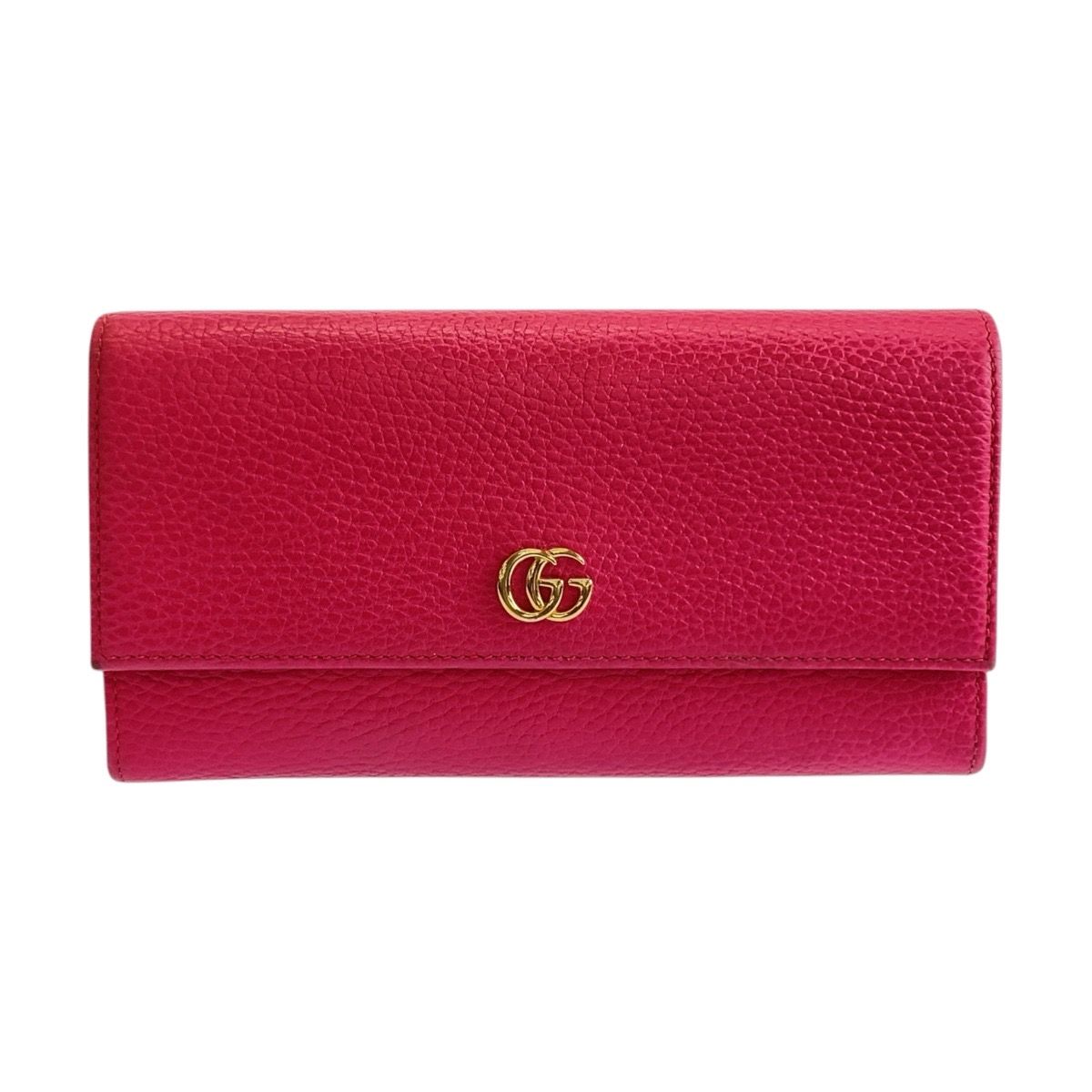 Gucci GG Marmont Continental Wallet Pink Leather