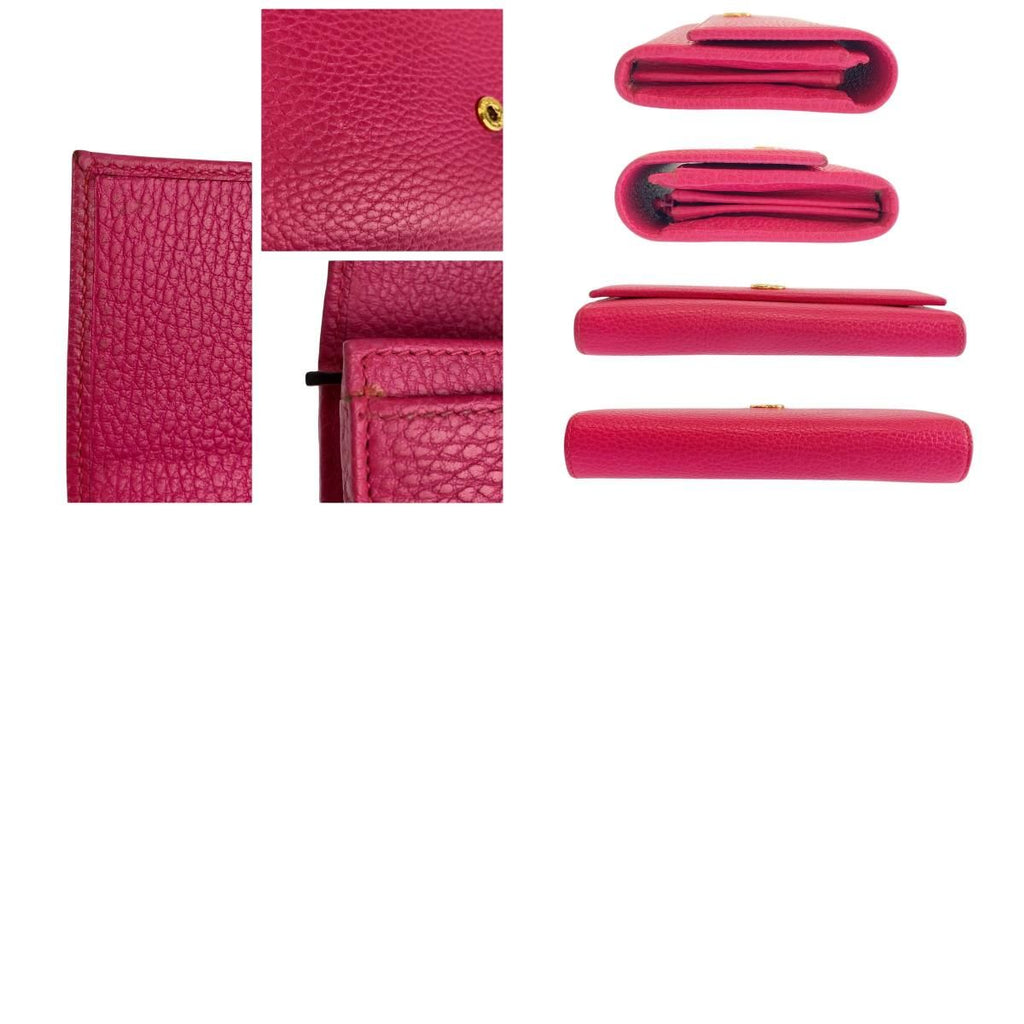 Gucci GG Marmont Continental Wallet Pink Leather — view 9