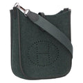 Hermes Evelyne TPM Vert Cypress Felt Leather Shoulder Bag TPM