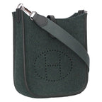 Hermes Evelyne TPM Vert Cypress Felt Leather Shoulder Bag TPM