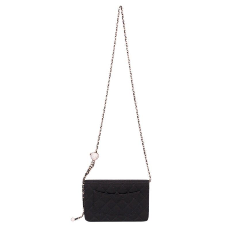 Chanel Cocobol Satin Chain Wallet Shoulder — view 2