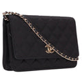 Chanel Cocobol Satin Chain Wallet Shoulder