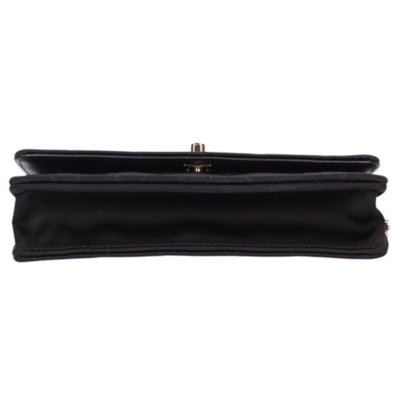 Chanel Cocobol Satin Chain Wallet Shoulder — view 4