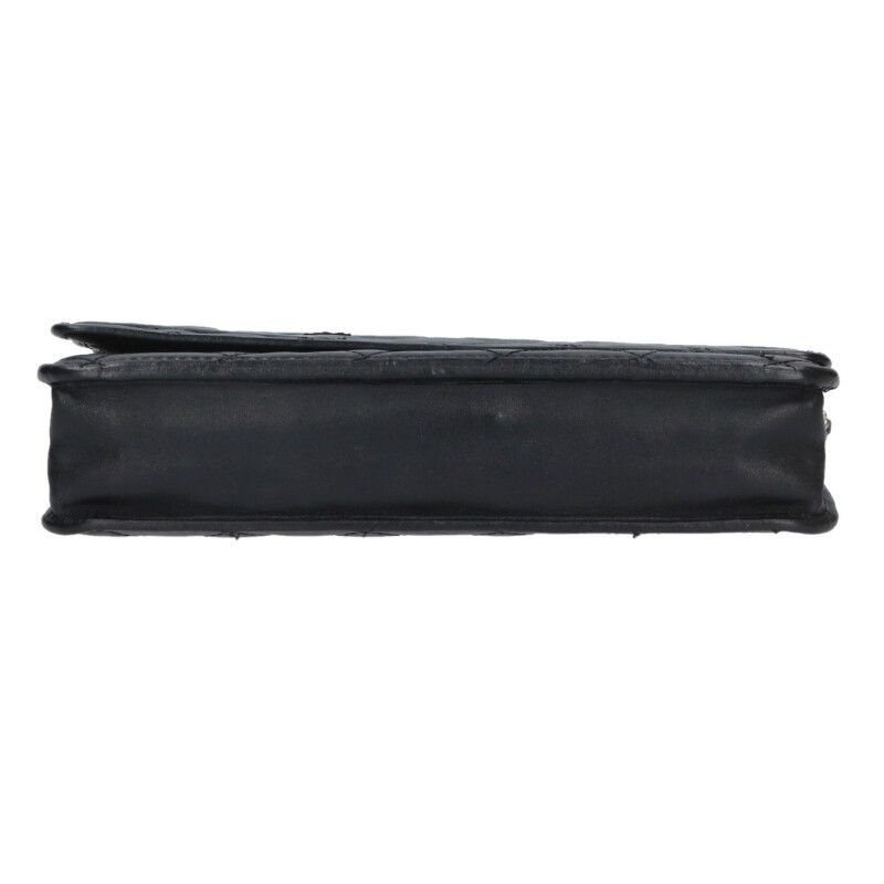 Chanel Cambon Line CC Logo Chain Leather Wallet Shoulder — view 4