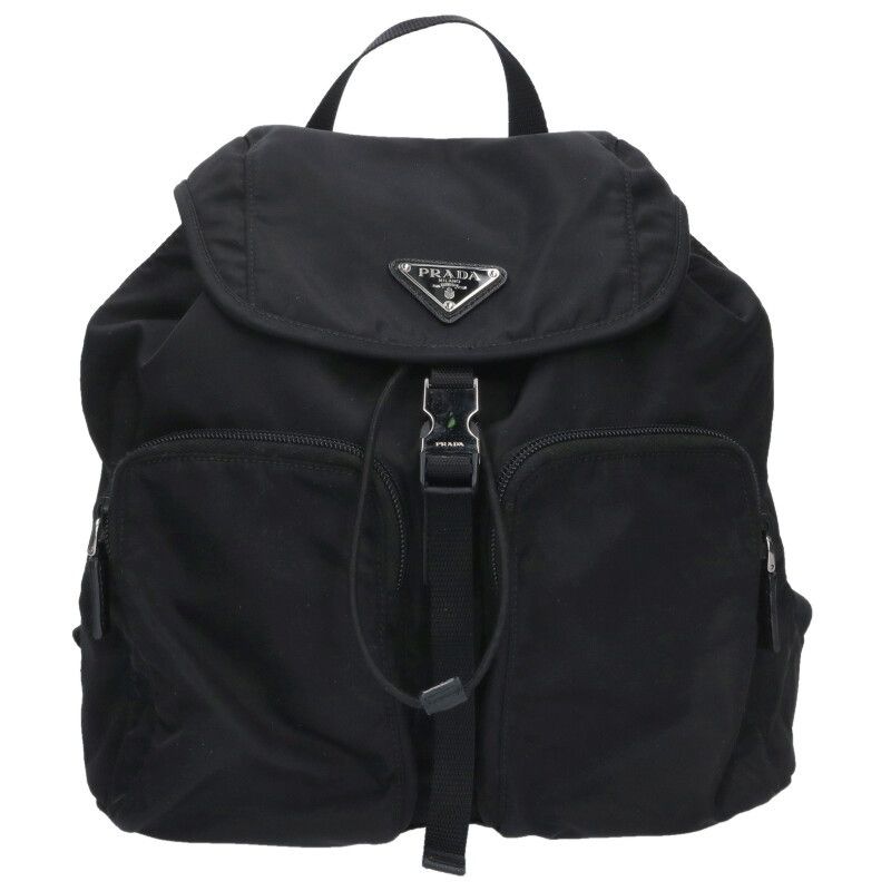 Prada Re-Nylon Triangle Logo Nylon Backpack