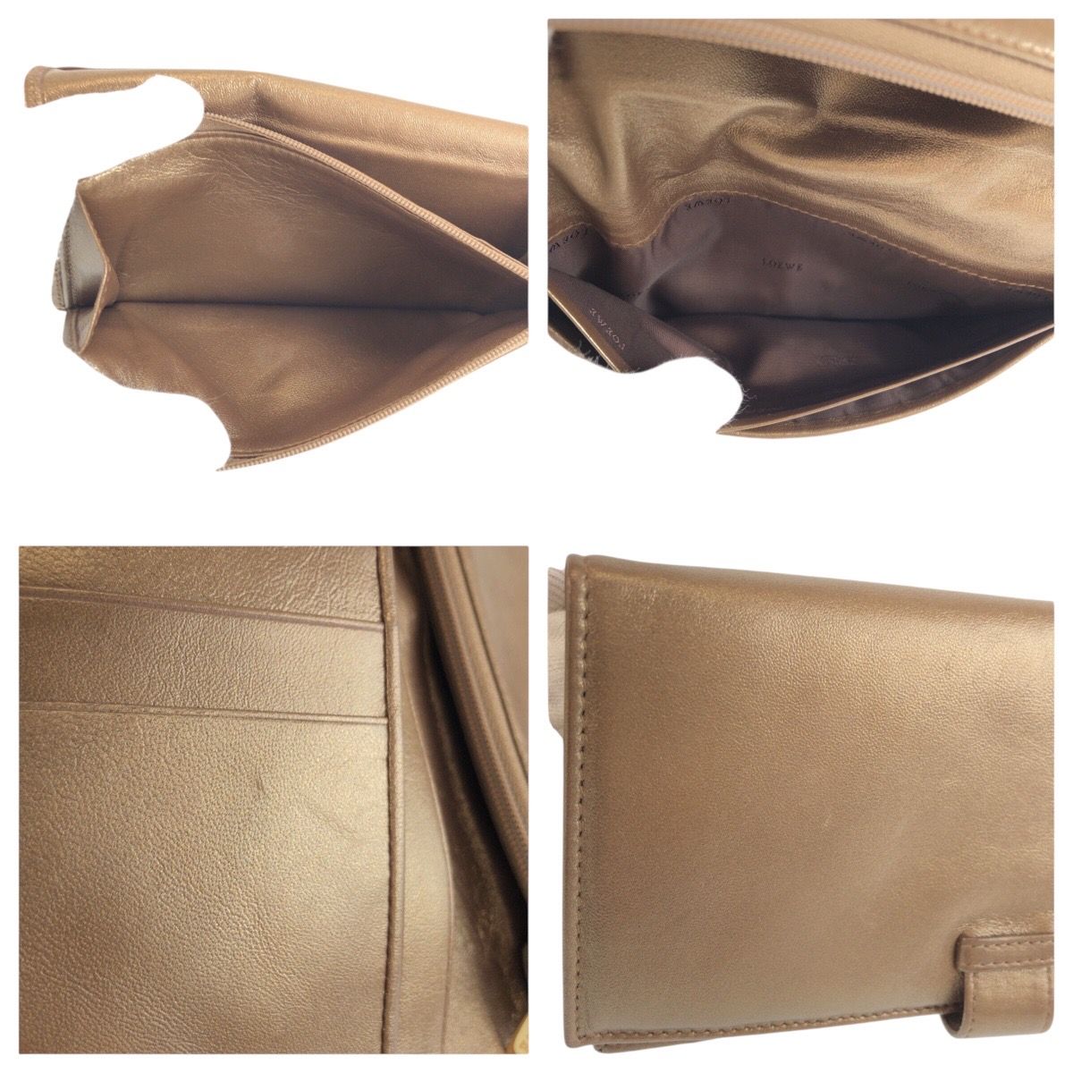 Loewe Blanc's Gold Leather Wallet — view 8