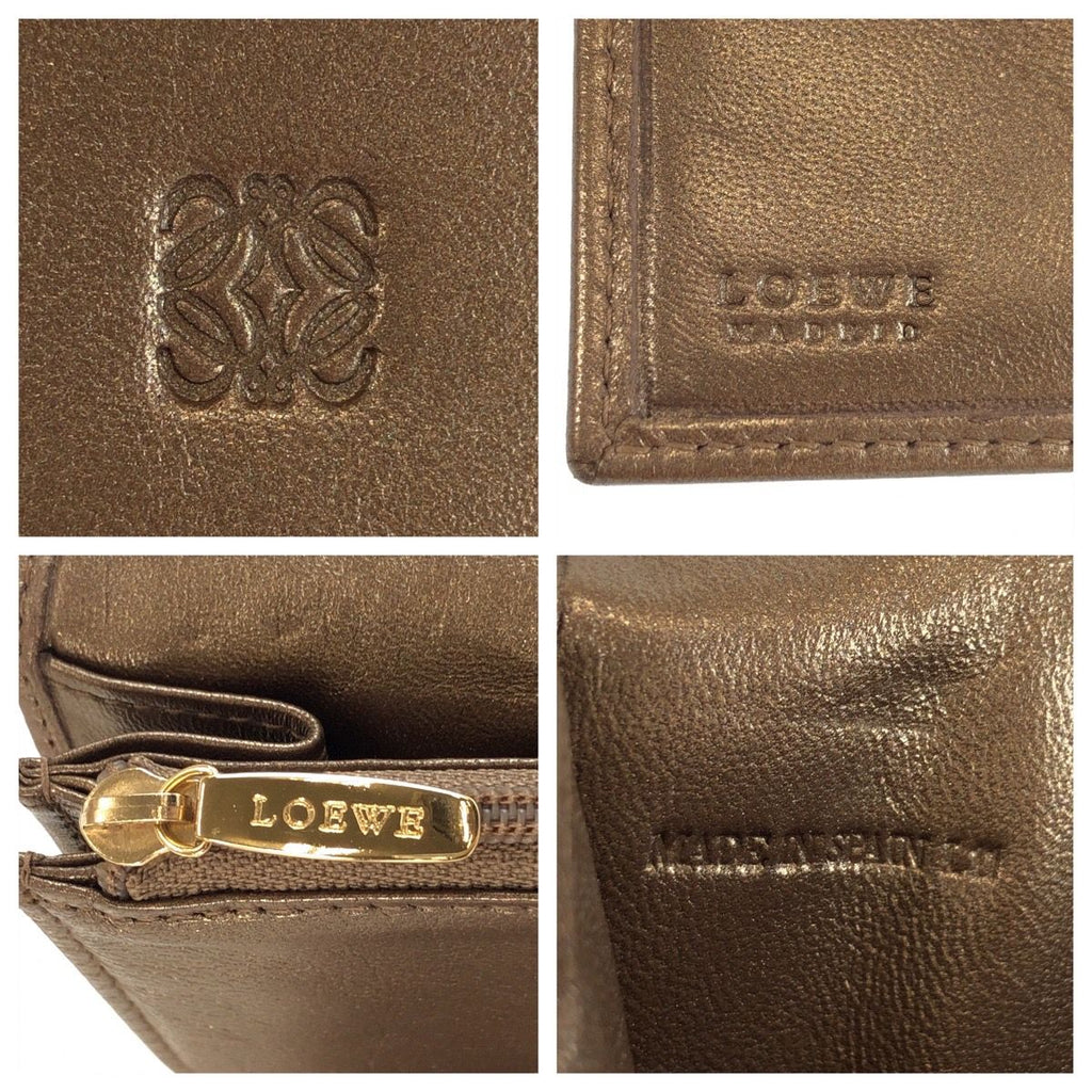 Loewe Blanc's Gold Leather Wallet — view 5