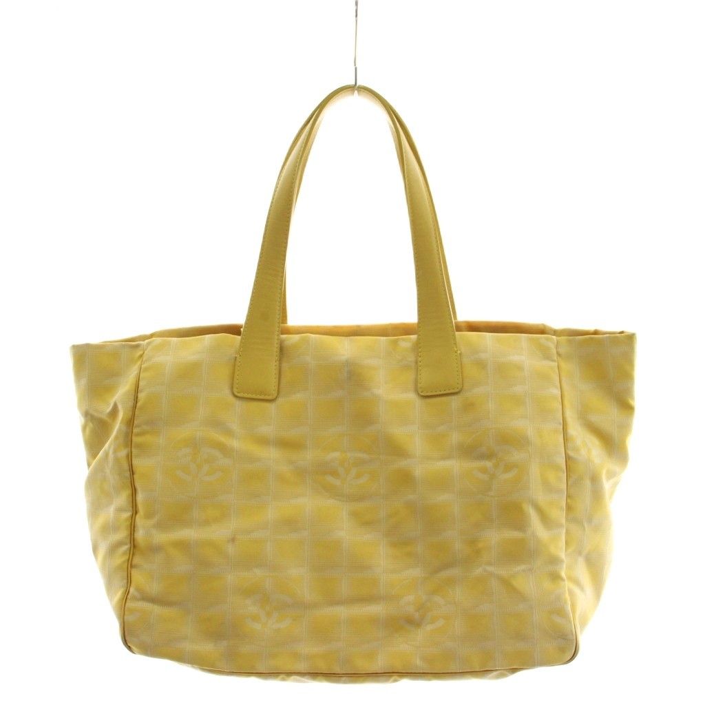 Chanel New Travel Line CC Logo Tote Yellow — view 2
