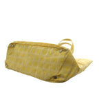 Chanel New Travel Line CC Logo Tote Yellow — view 5