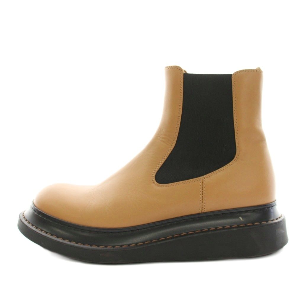Loewe Leather Chelsea Boots Side Gore 37 Brown — view 2