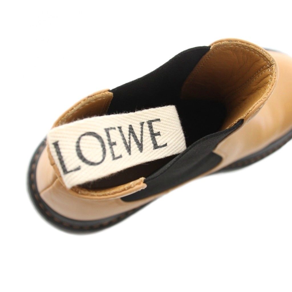 Loewe Leather Chelsea Boots Side Gore 37 Brown — view 8