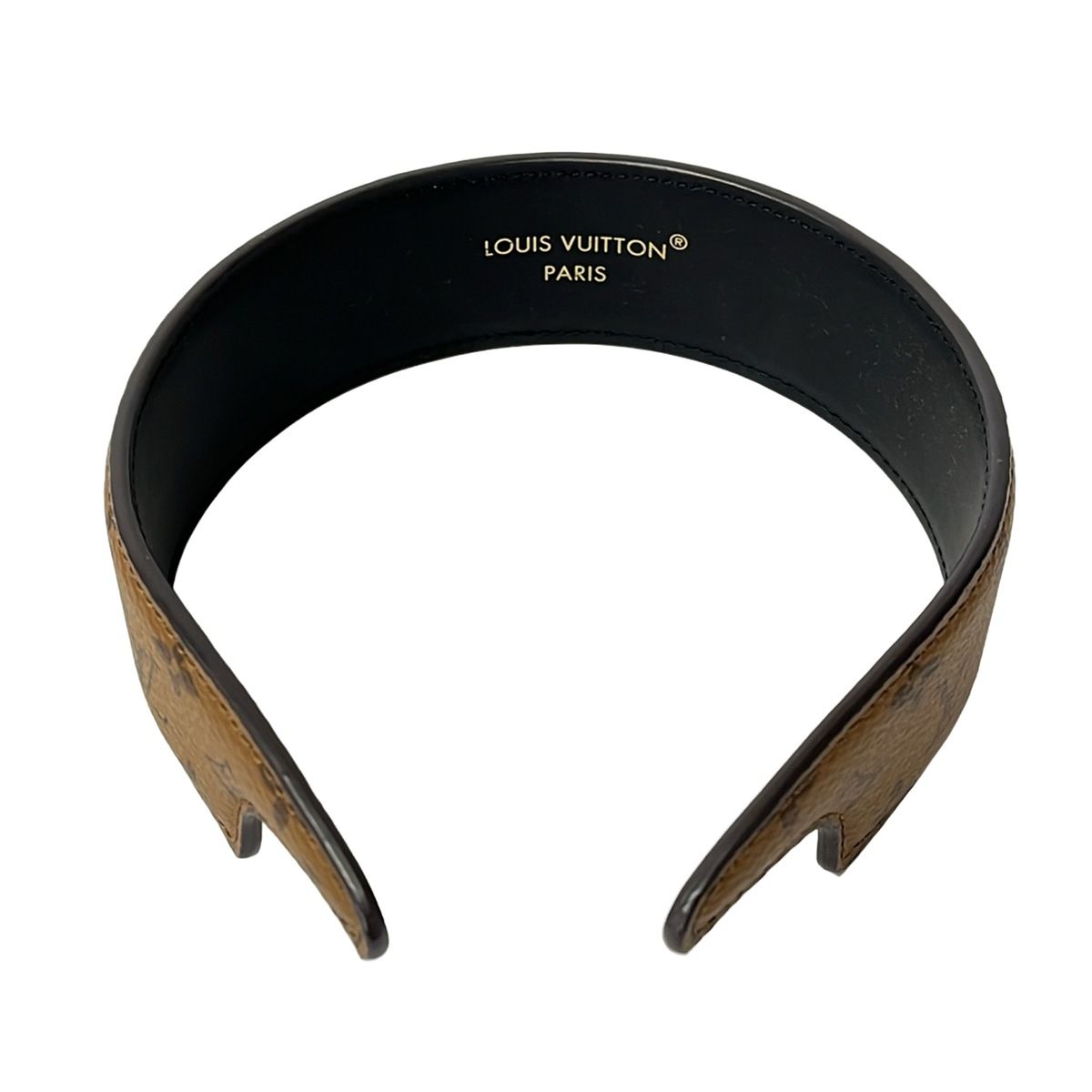 Louis Vuitton Headband Monogram Reverse LV Out Line — view 2
