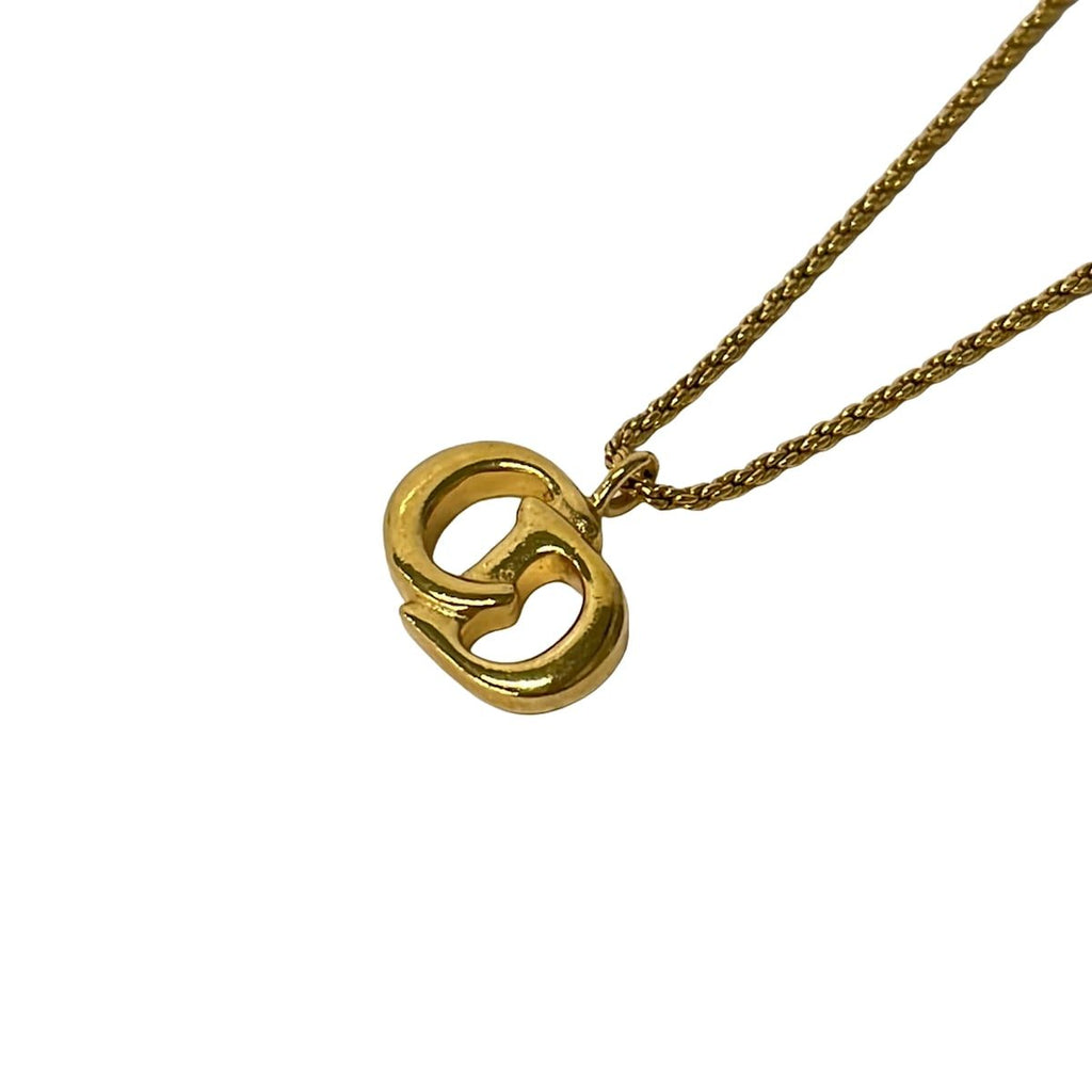 Dior Necklace Gold CD Motif-f