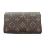 Louis Vuitton Porte Monet Tresor Monogram Wallet Bifold Coin Purse Brown — view 2