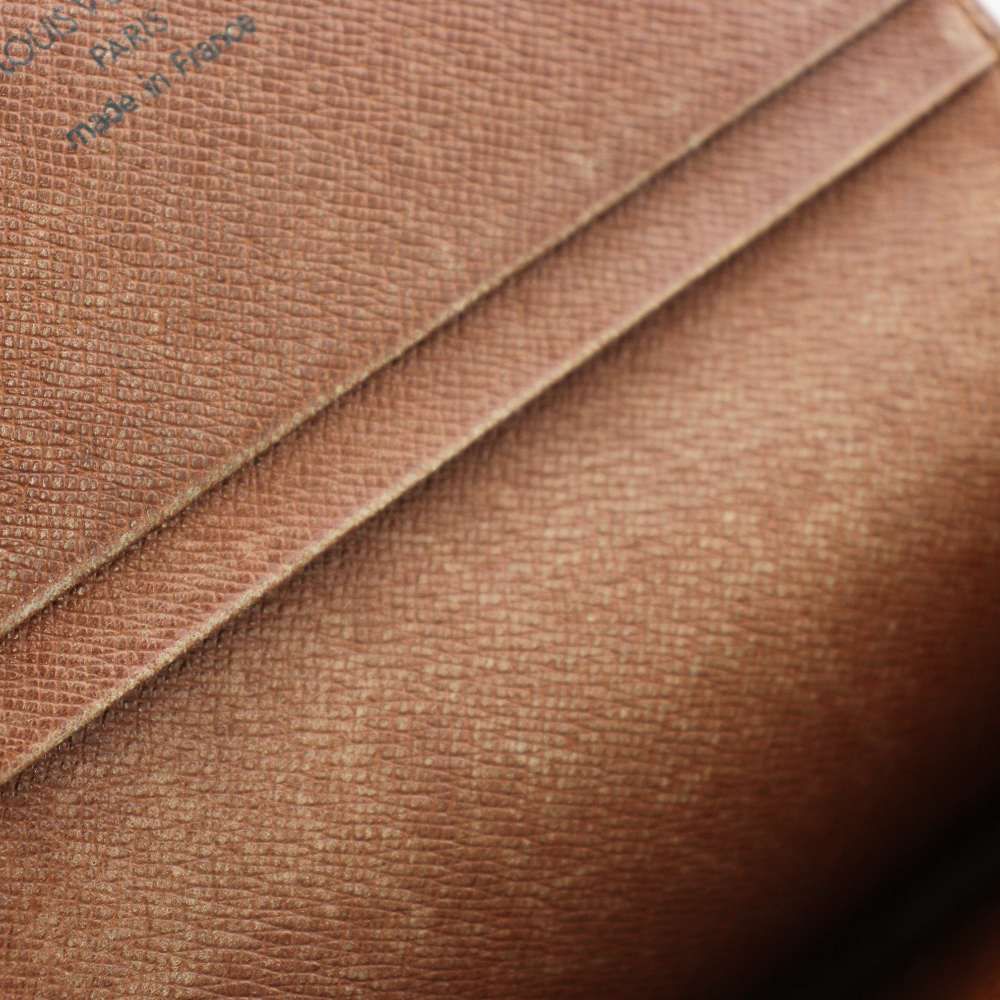 Louis Vuitton Porte Monet Tresor Monogram Wallet Bifold Coin Purse Brown — view 7