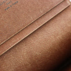 Louis Vuitton Porte Monet Tresor Monogram Wallet Bifold Coin Purse Brown — view 7