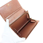 Louis Vuitton Porte Monet Tresor Monogram Wallet Bifold Coin Purse Brown — view 6