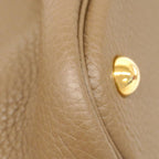 Hermes Handbag Bolide 31 Taurillon Etoupe Gold — view 6