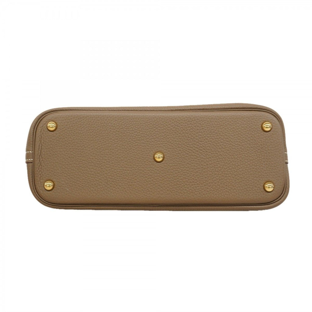 Hermes Handbag Bolide 31 Taurillon Etoupe Gold — view 3