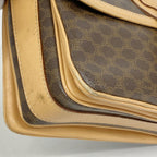 Celine Shoulder Bag Macadam Brown Gold — view 7