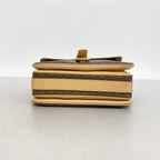Celine Shoulder Bag Macadam Brown Gold — view 3