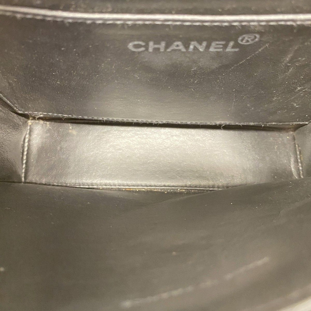 Chanel Handbag Canvas Black White Silver — view 4