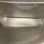 Chanel Handbag Canvas Black White Silver — view 4