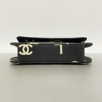 Chanel Handbag Canvas Black White Silver — view 3