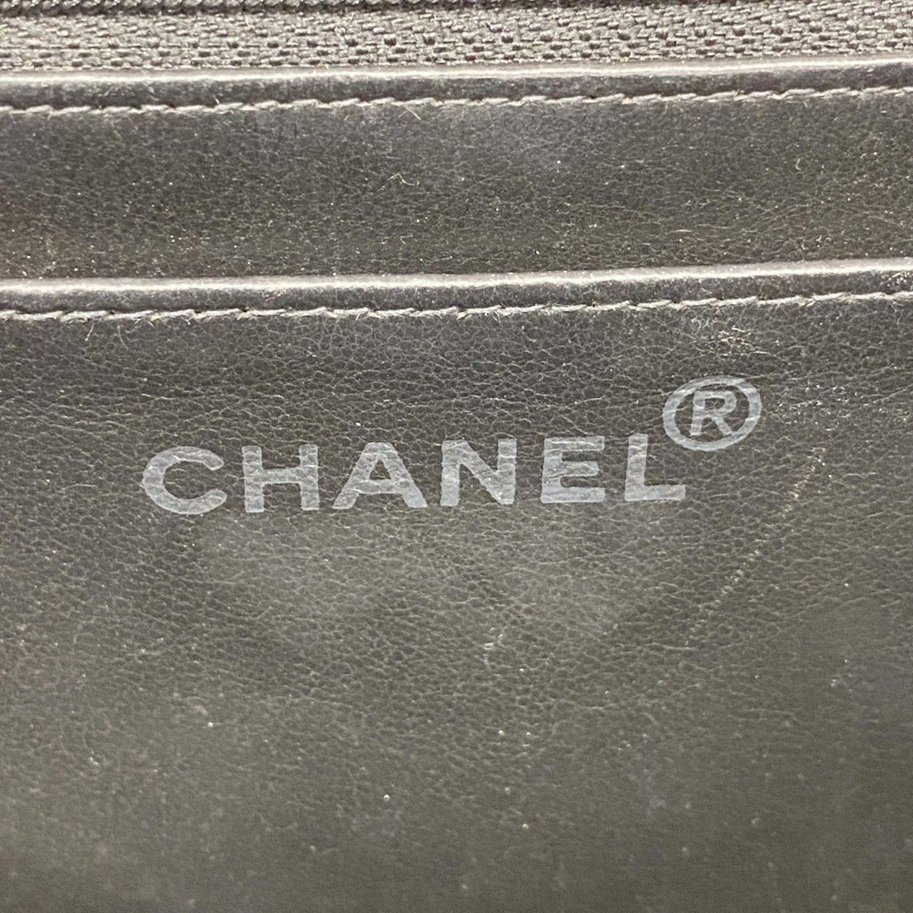 Chanel Handbag Canvas Black White Silver — view 5